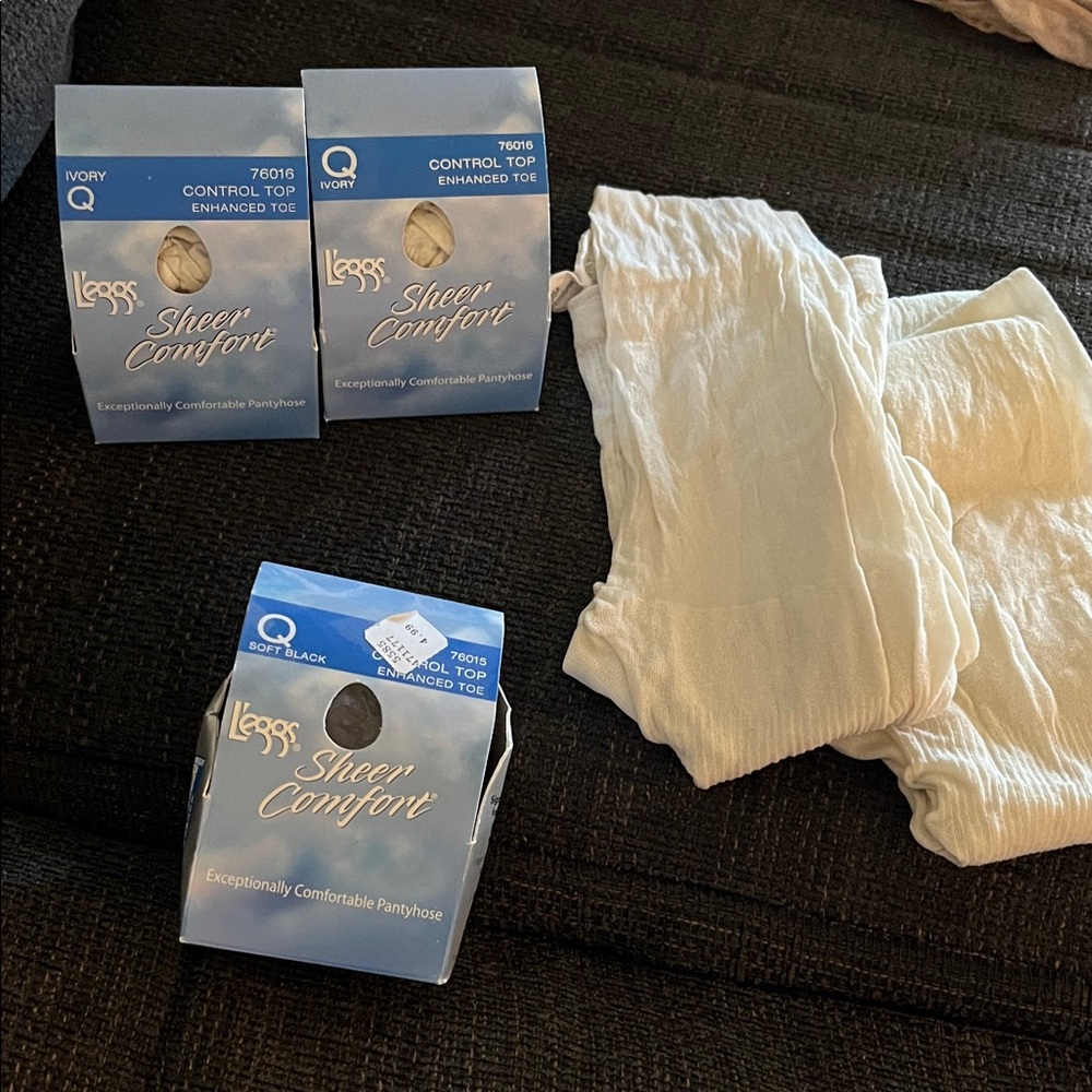 L’eggs Control Top Pantyhose Size Q